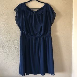 Simple Navy Blue Plus Size Dress Size 20W NWOT
